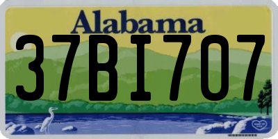 AL license plate 37BI707