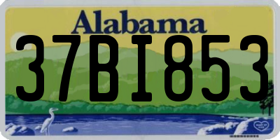 AL license plate 37BI853