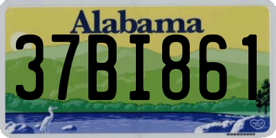 AL license plate 37BI861