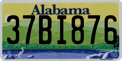 AL license plate 37BI876
