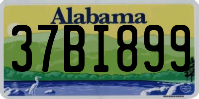 AL license plate 37BI899