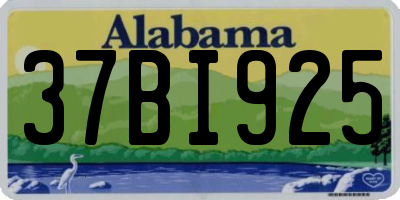 AL license plate 37BI925