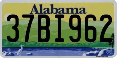 AL license plate 37BI962