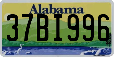 AL license plate 37BI996