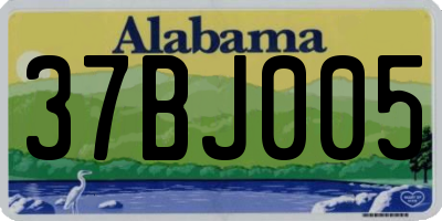 AL license plate 37BJ005