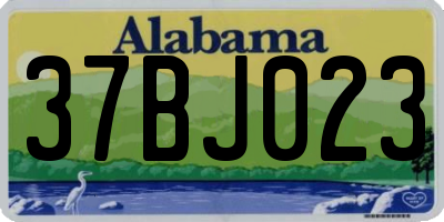 AL license plate 37BJ023