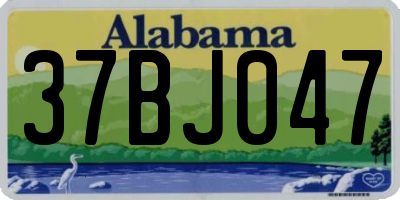 AL license plate 37BJ047