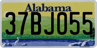 AL license plate 37BJ055