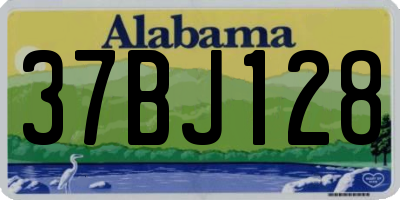 AL license plate 37BJ128