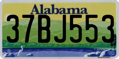 AL license plate 37BJ553