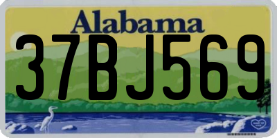 AL license plate 37BJ569