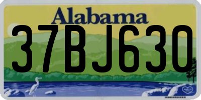 AL license plate 37BJ630