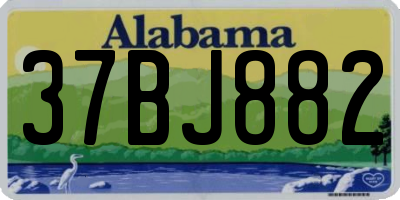 AL license plate 37BJ882