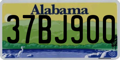 AL license plate 37BJ900