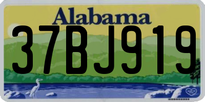 AL license plate 37BJ919