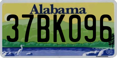 AL license plate 37BK096