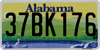 AL license plate 37BK176