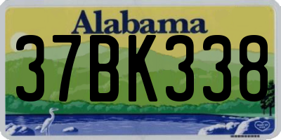 AL license plate 37BK338