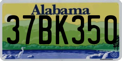 AL license plate 37BK350