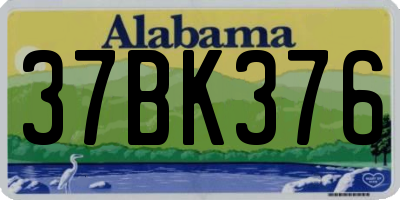 AL license plate 37BK376