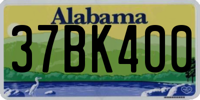 AL license plate 37BK400