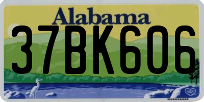 AL license plate 37BK606