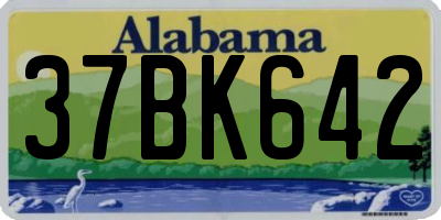 AL license plate 37BK642