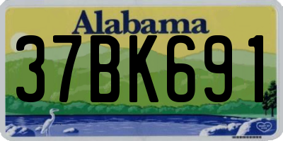 AL license plate 37BK691