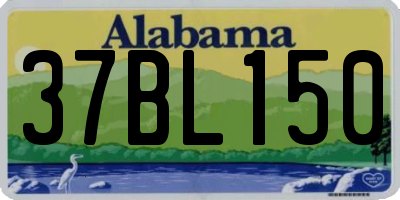 AL license plate 37BL150