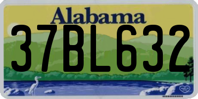 AL license plate 37BL632