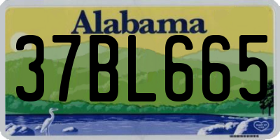 AL license plate 37BL665