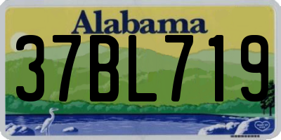 AL license plate 37BL719