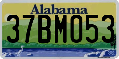 AL license plate 37BM053