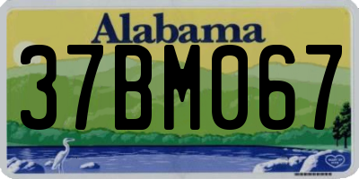 AL license plate 37BM067
