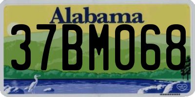 AL license plate 37BM068