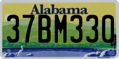 AL license plate 37BM330