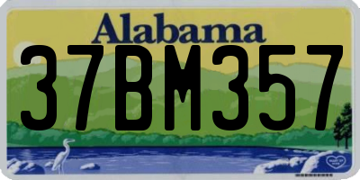 AL license plate 37BM357