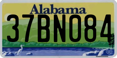 AL license plate 37BN084