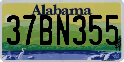 AL license plate 37BN355