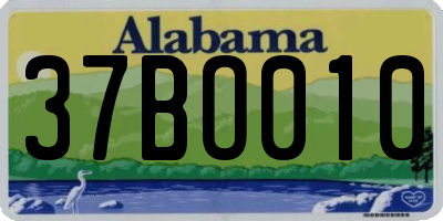 AL license plate 37BO010