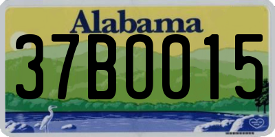 AL license plate 37BO015