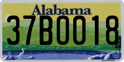 AL license plate 37BO018