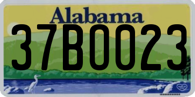 AL license plate 37BO023