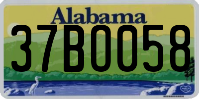 AL license plate 37BO058