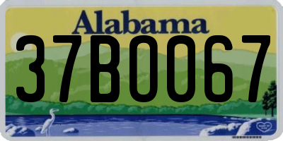 AL license plate 37BO067