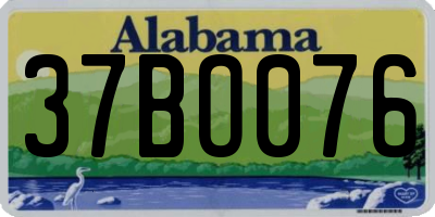 AL license plate 37BO076