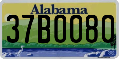 AL license plate 37BO080