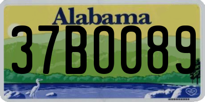 AL license plate 37BO089