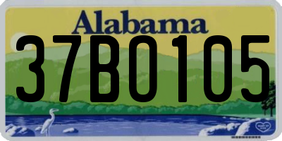 AL license plate 37BO105