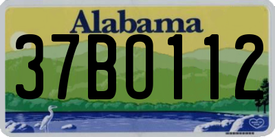 AL license plate 37BO112